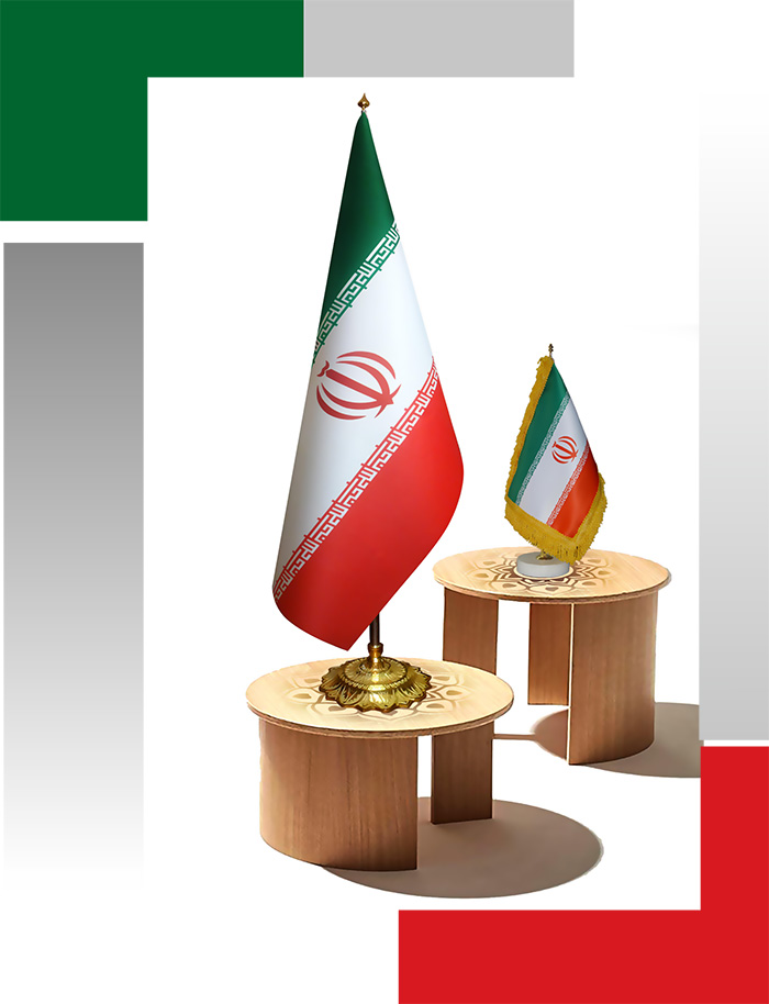 پرچم رومیزی و پرچم تشریفات ایران