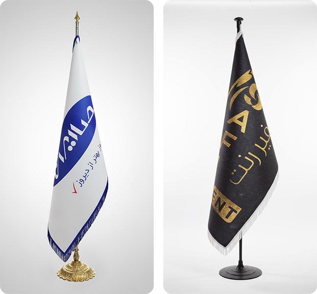 پرچم تشریفات لمینت ریشه دار