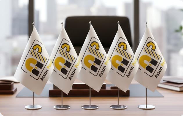 پرچم رومیزی اروپایی پایه ترکی