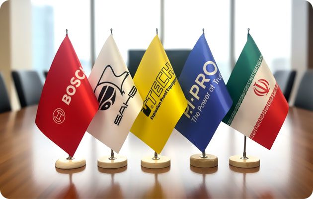 پرچم رومیزی دورو معمولی بدون ریشه