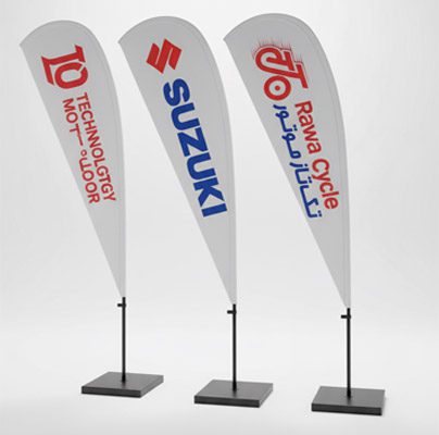 پرچم بادبانی قطره ای